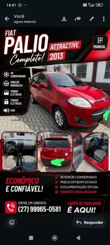 Fiat Palio Attractive 1.0 EVO Fire Flex 8V 5P 2013