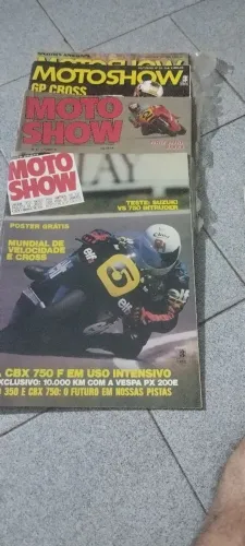 Revistas Moto show década de 70 a 90