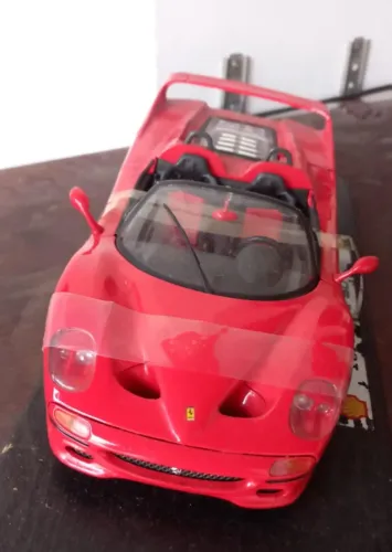 Ferrari F50 Miniatura Maisto Original Shell Colecionável Com Caixa Oficial 1995