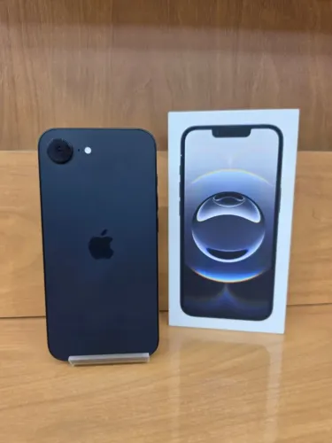 iPhone 16E - 256GB ROM - PRETO - SEMINOVO - Bateria 95% + Carregador, Capinha e Película