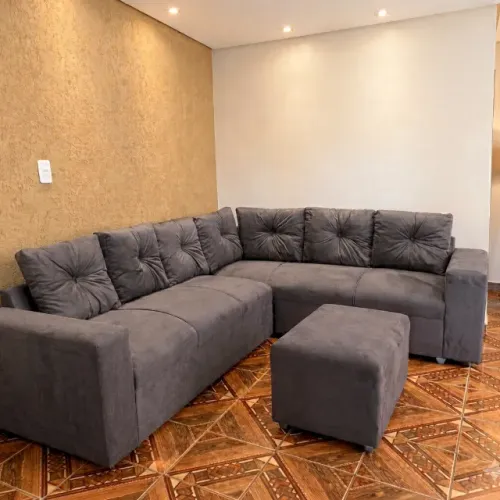 Sofá de canto 6 lugares novo - 2,40 x 1,80