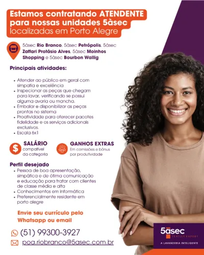 ATENDENTE LAVANDERIA