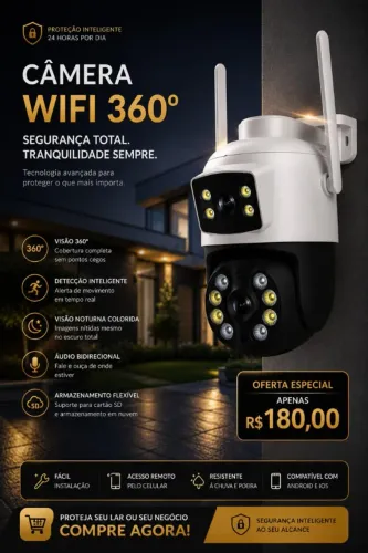 Câmera Speed Dome Inteligente A28 / A31 (Lente Dupla) FHD 1080p (LEIA À DESCRIÇÃO)