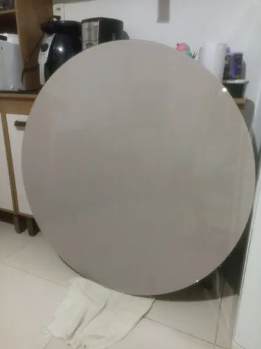 Tampão de mesa em MDF e Vidro
