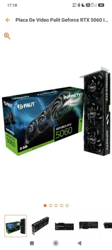 RTX 5060 Infinity 3, 8GB, GDDR7, 128-bit