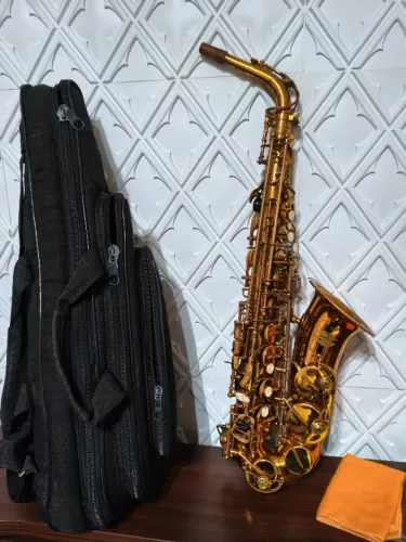 Saxofone Alto Mib Jahnke Dourado Jsa0001 Completo