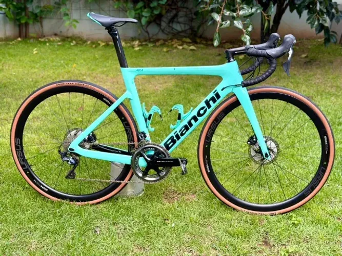 Bicicleta Bianchi Aria Road carbono disco Speed tam 54