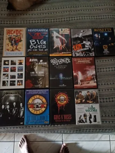 13 dvds original de rock