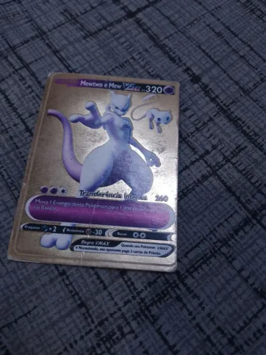 Cartinha do mewtwo de ouro