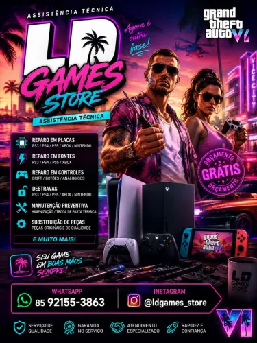 Seu game parou?! Tenho a solução! Orçamento grátis! Aceito cartão!