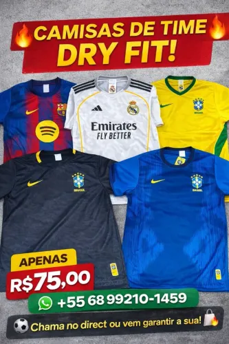 Camisas de time dry fit