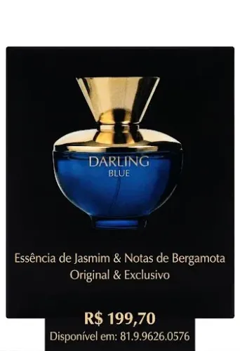 Perfume Árabe Darling BLUE 100ml. Original.