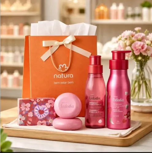Kit Presente Framboesa e Pimenta vermelha Natura