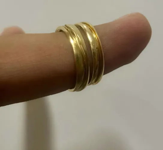 Aliança  Vivara ( PAR ) ouro 18k 750 8.8gr