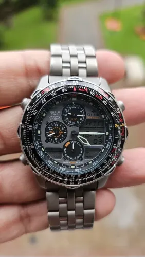 CITIZEN NAVIHAWK C300 FULL TITANIUM 