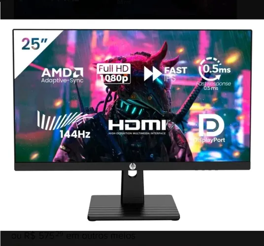 MONITOR GAMER 25" IPS 144HZ ( NOVO)