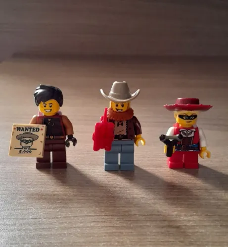 Minifiguras Lego Originais BAM temática Velho Oeste/Cowboys