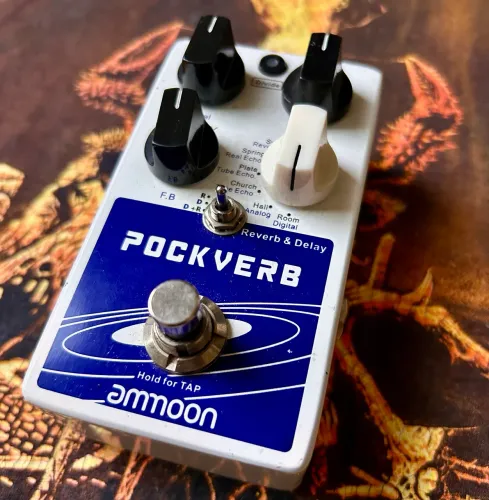 Pedal de Reverb e Delay Ammoon POCKVERB