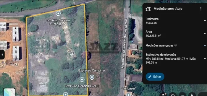 2 terrenos industriais de 30.600 m² no Parque Cidade Campinas
