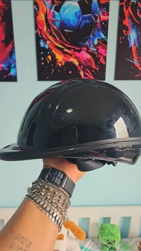 Capacete Hipismo Equitação Infantil Unisex Little Instep Pt Cor Preto Tamanho P