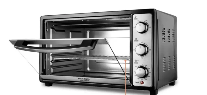 MONDIAL Forno Elétrico 52L Grand Family II, Preto/Inox, 1800W, 110V - FRN-52-B