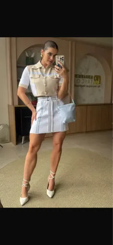 Conjunto em Tricot Modal - Marca Débora Tricot