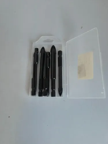 LT124 Kit Broca Indestrutivel Titanio Universal Fura Tudo 7 Peças