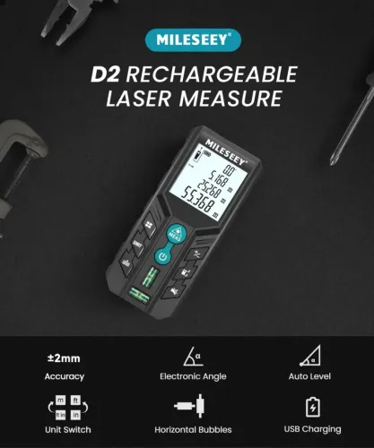 Trena Laser Mileseey até 100 metros