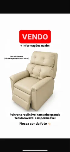 Poltrona reclinável grande