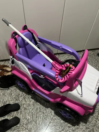 Mini Veículo Passeio e Pedal Infantil Diipi Rosa- Calesita