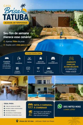 Casa Brisa Tabuba - Aluguel Casa de Praia 