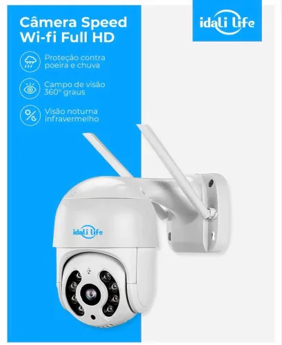 Câmera de Segurança Wi-Fi Externa Full HD