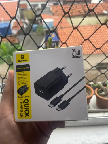 Carregador tipo c para iPhone e Android