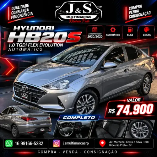 Hyundai HB20S Evolution 1.0 TB Flex 12V AUT 2020