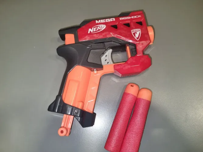 Lançador Nerf N-Strike Mega BigShock + 2 Dardos Mega Original