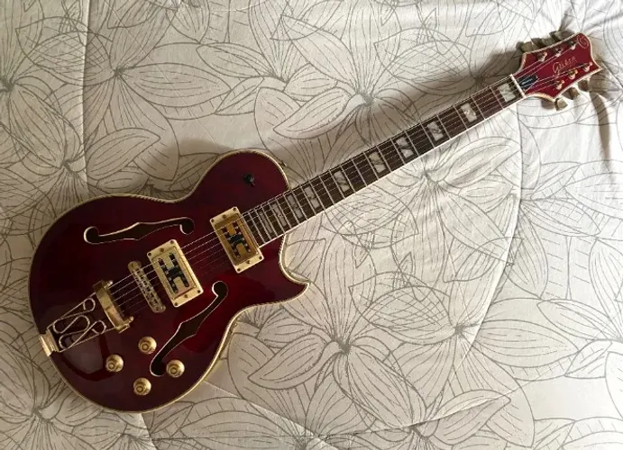 Guitarra Golden Gsh Series Les Paul Semi-acústica Vintage