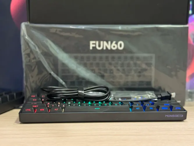 Teclado Magnético HE | 8K Hz | + Rapid Trigger 0,01ms | + Snap Tap | FUN60 PRO HE