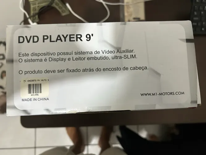 DVD automotivo para banco de carro