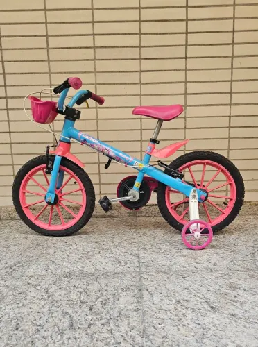 Bicicleta Infantil Nathor Aro 12/ Rosa e Azul (Usada)