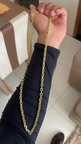 Corrente banhada a ouro 18k
