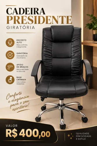 Cadeira de escritório giratória