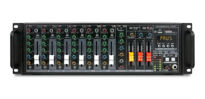 Mesa Amplificada Potência 10 canais Arcano PRAK-10 USB 500w