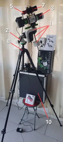 Set-up completo astrofotografia Sky-Watcher 50ED + AZ-GTI + CCD