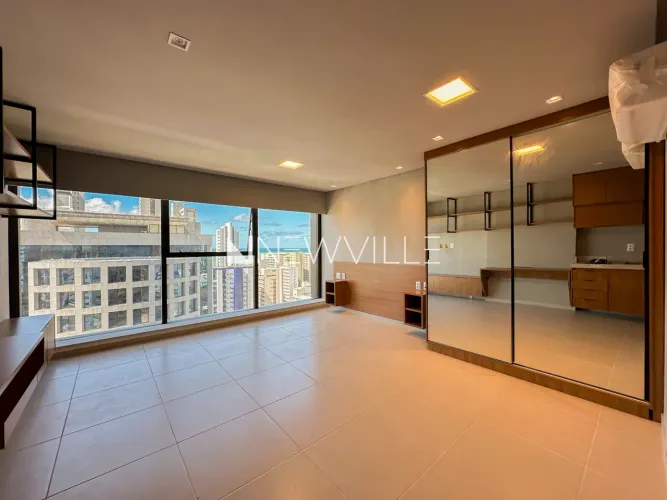 Studio para locação no Condomínio Icon, em Boa Viagem  30,75m², vista parcial do mar e exc