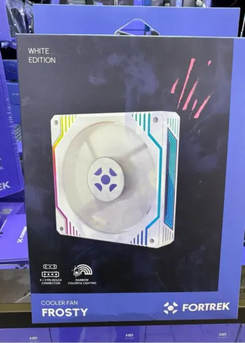 COOLER FAN FROSTY EDITION FORTREK BRANCO/PRETO
