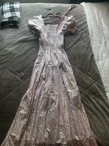 Vestido longo floral delicado ?