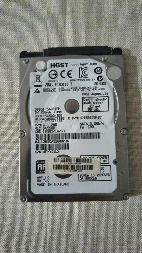 HDD HGST 500gb 5400rpm