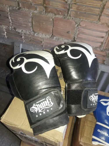 Luva De Boxe Treino Muay Thai Kickboxing Profissional Spank