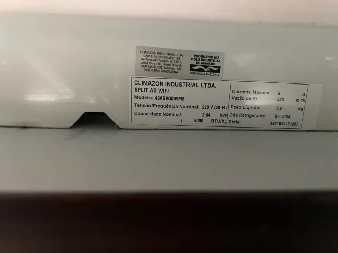 Ar-Condicionado Split Springer Midea Inverter 9.000 BTUs (Pouco Uso!)