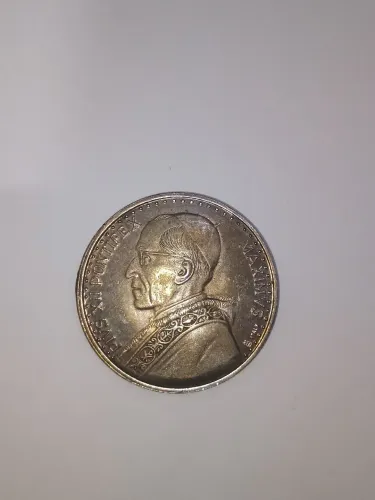 moeda corona aurea super caput eius, cidade do vaticano 1939